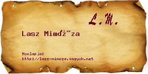 Lasz Mimóza névjegykártya